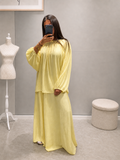 Ensemble deux pièces jaune — jupe & haut