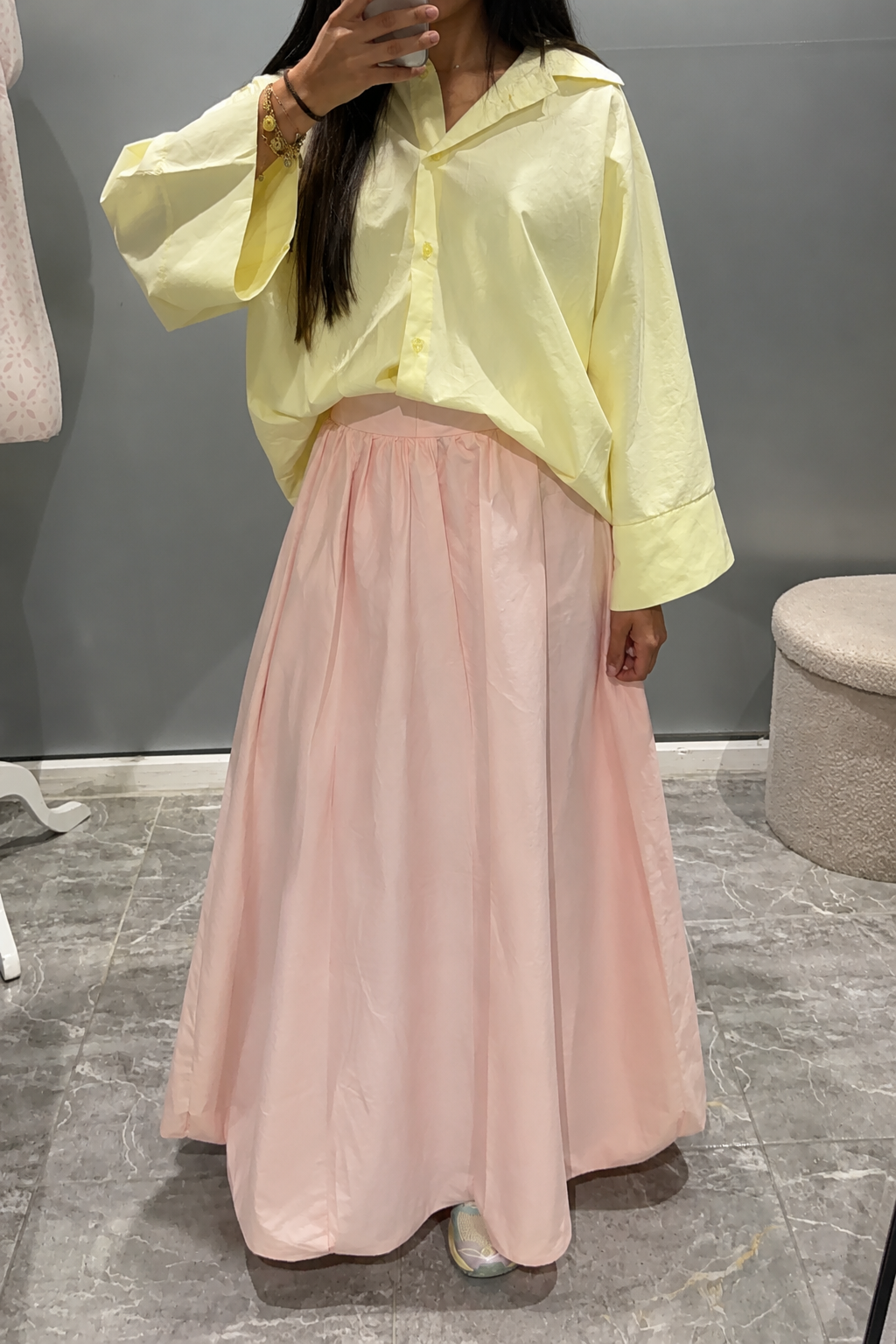 Jupe bouffante rose