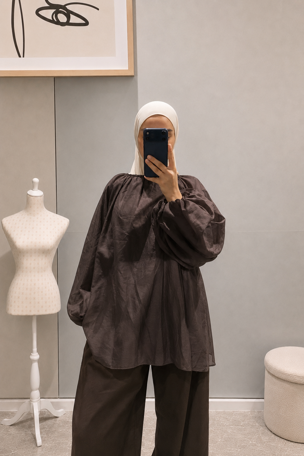 Blouse marron