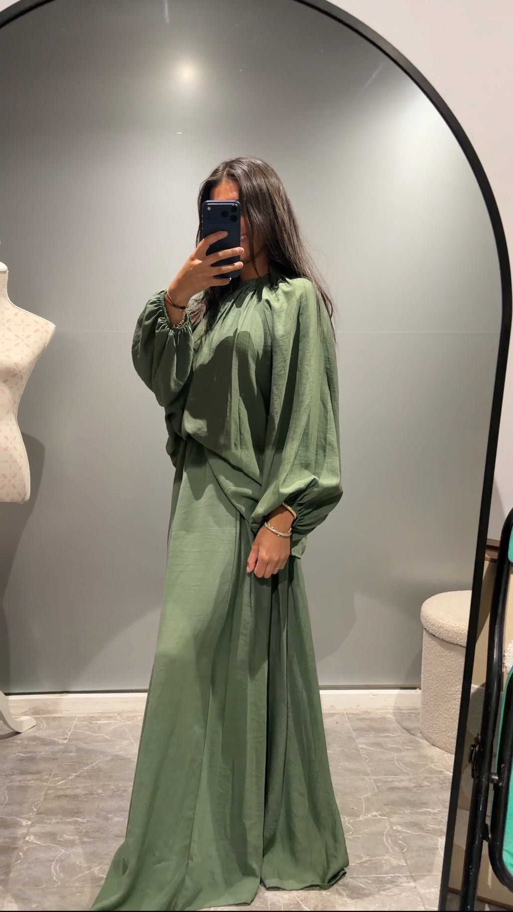 Ensemble deux pièces vert — jupe & haut