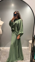 Ensemble deux pièces vert — jupe & haut