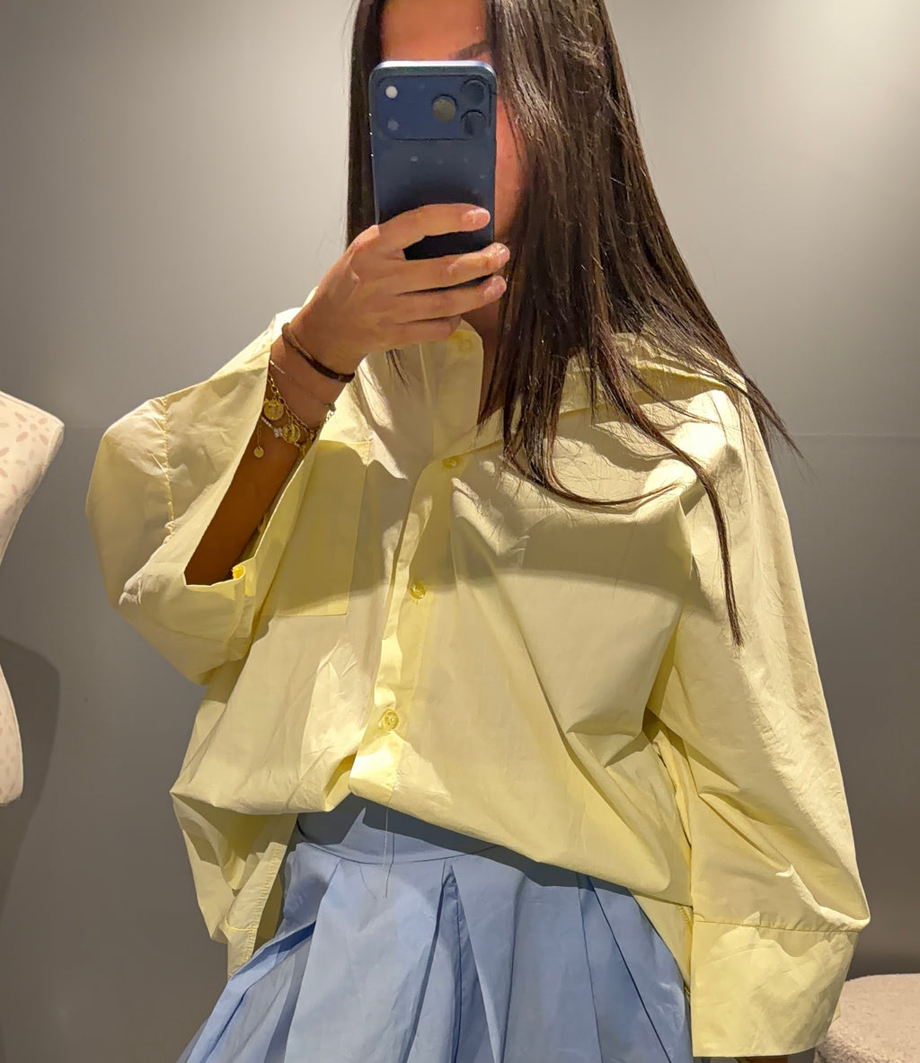 Chemise overseize jaune